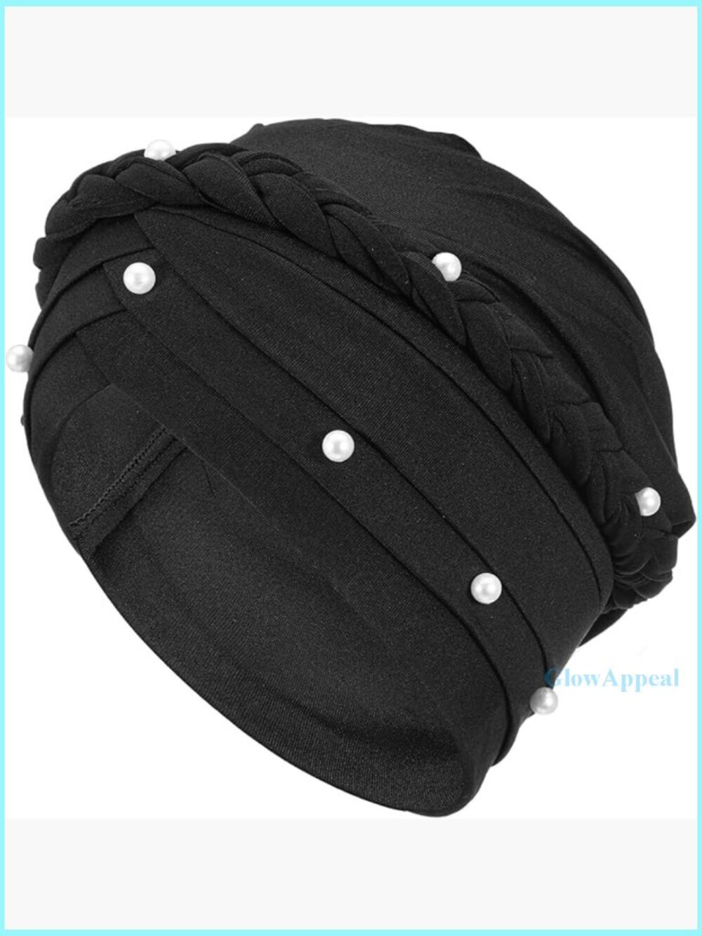 Pre-Tied Twisted Beaded Headwrap Silk Turban Scarf Women's Accessory